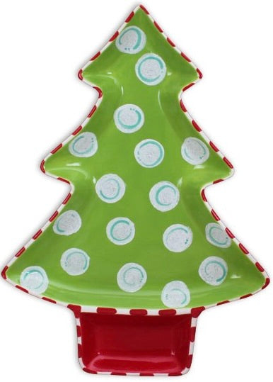 1950 Large Christmas Tree Platter