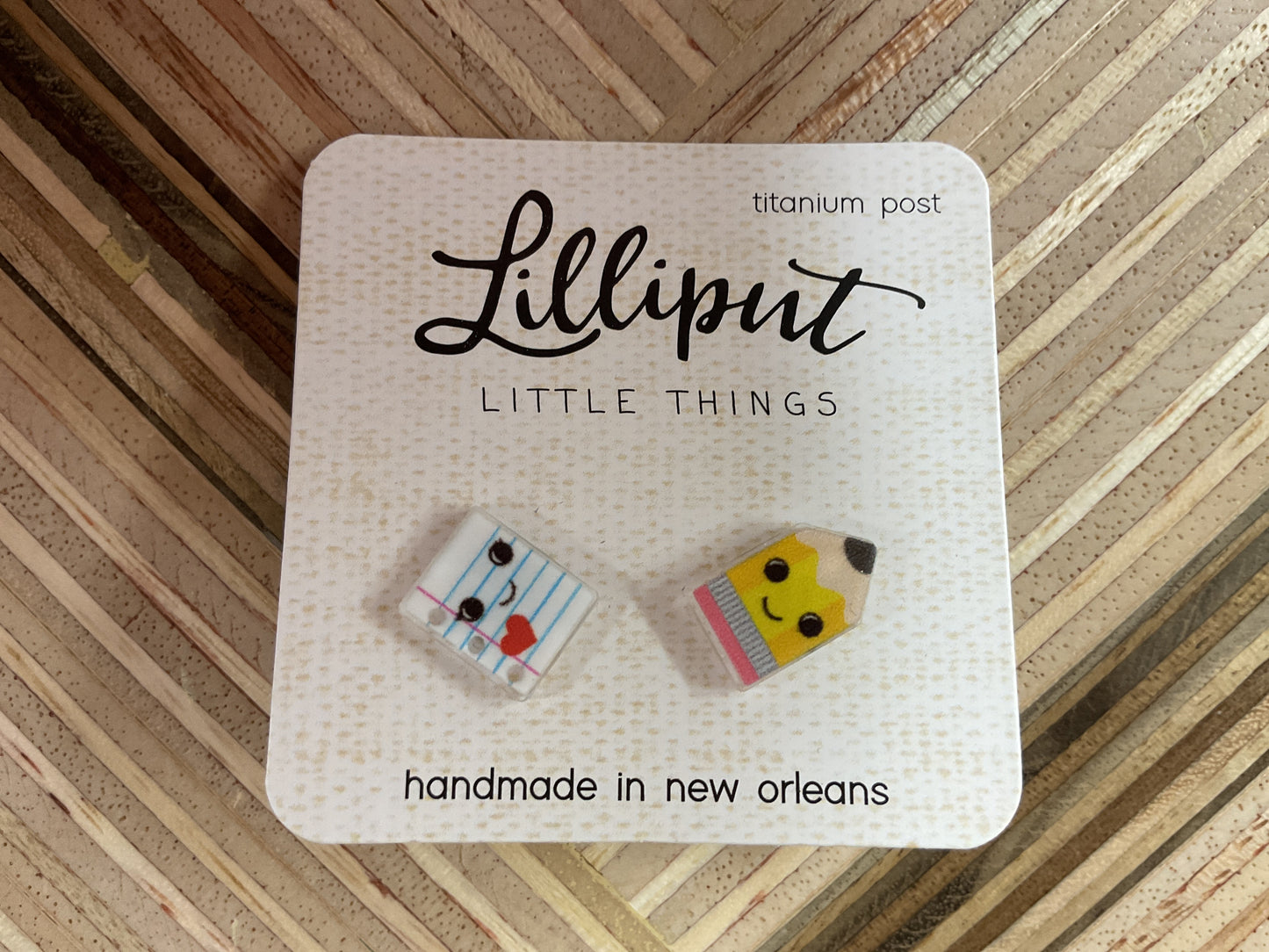 Paper and Pencil Earrings