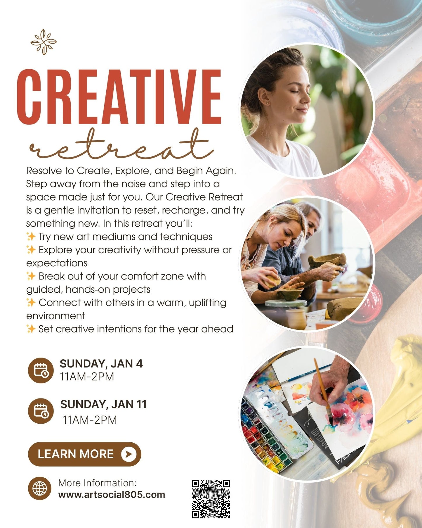 Adult Art Retreat at ArtSocial 805