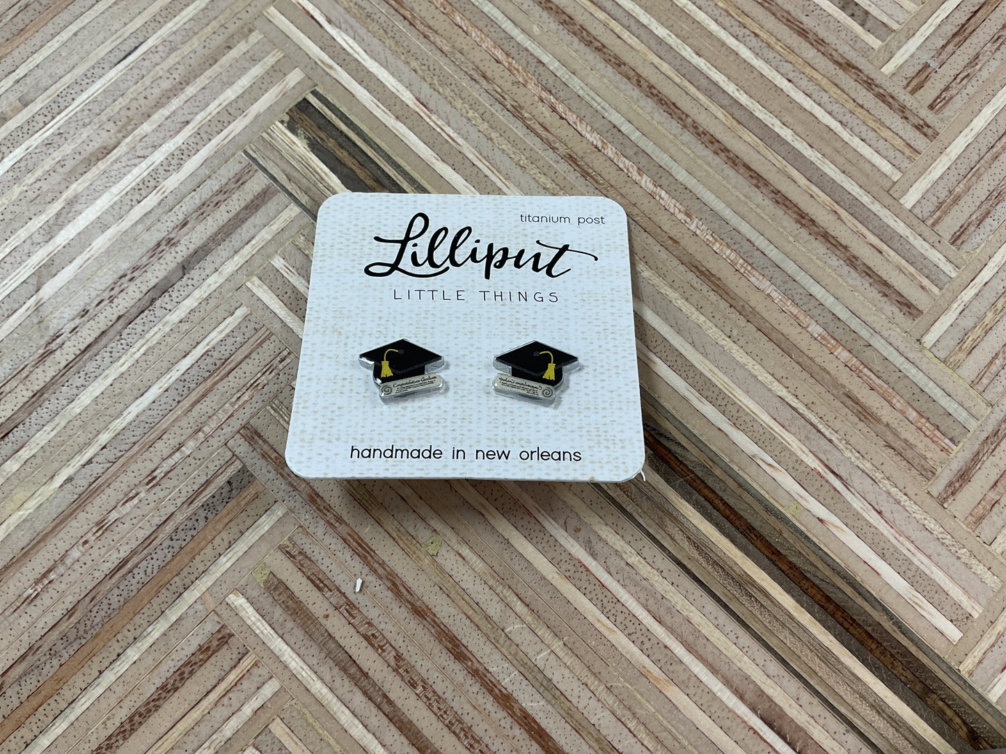 Grad Cap Earrings