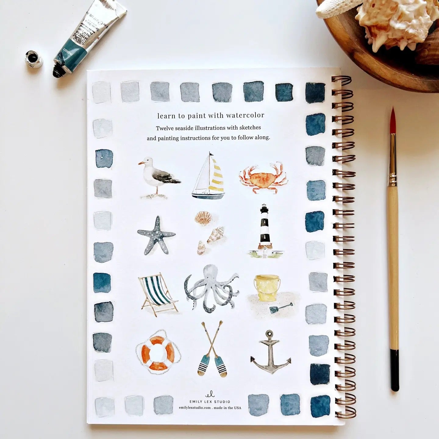 Emily Lex Watercolor Workbook - Seaside