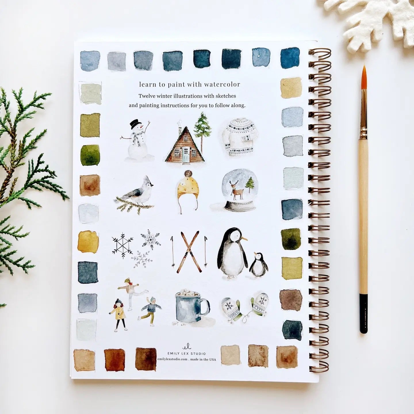 Emily Lex Watercolor Workbook - Winter