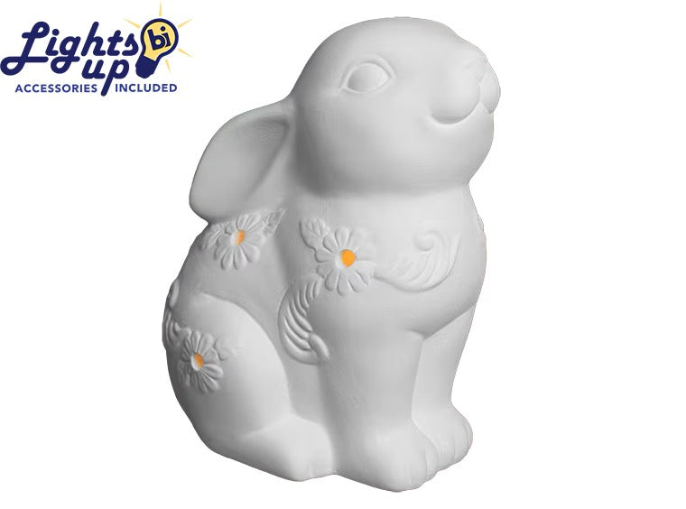 1110 Lighted Baroque Bunny