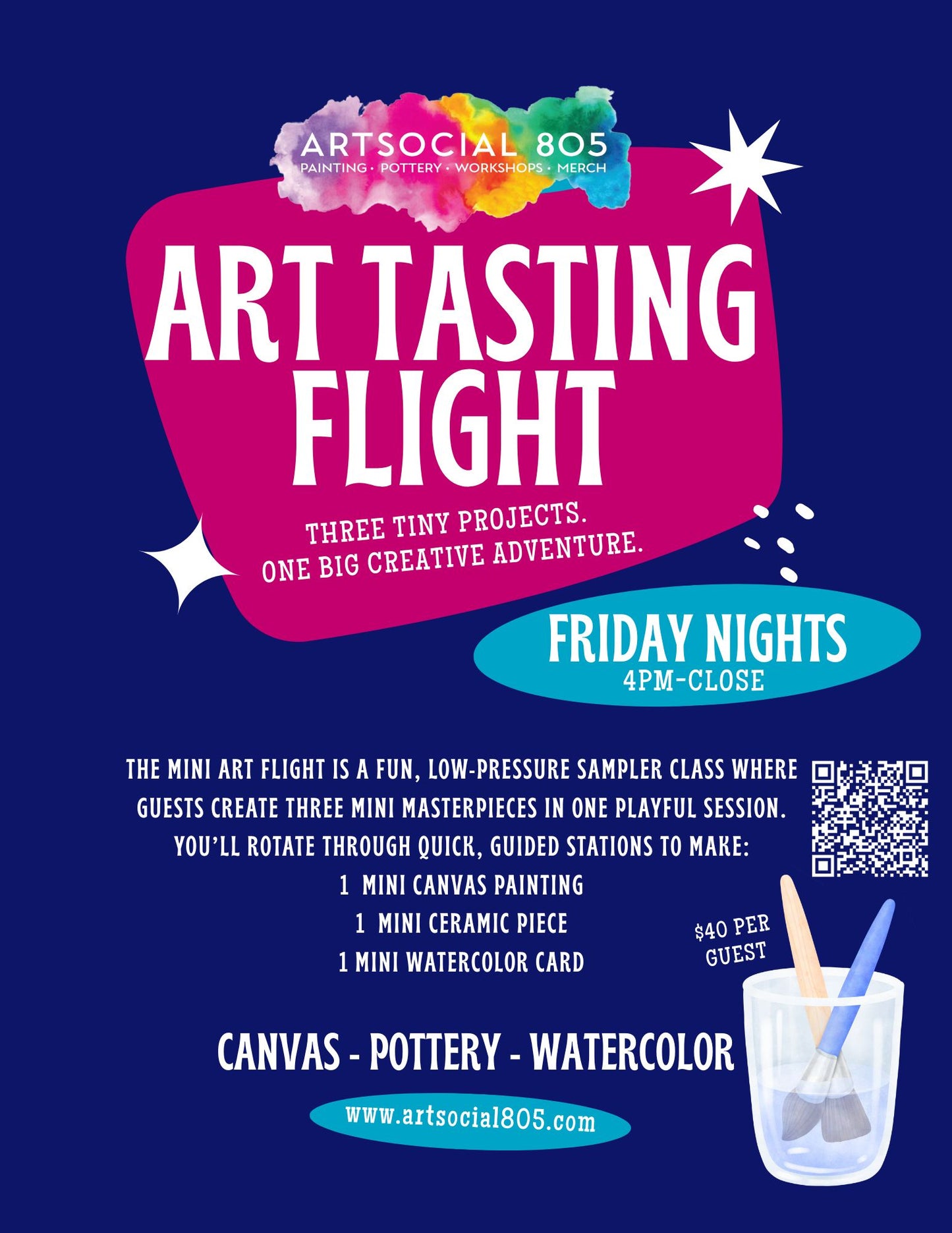 Art Tasting Flight at ArtSocial 805