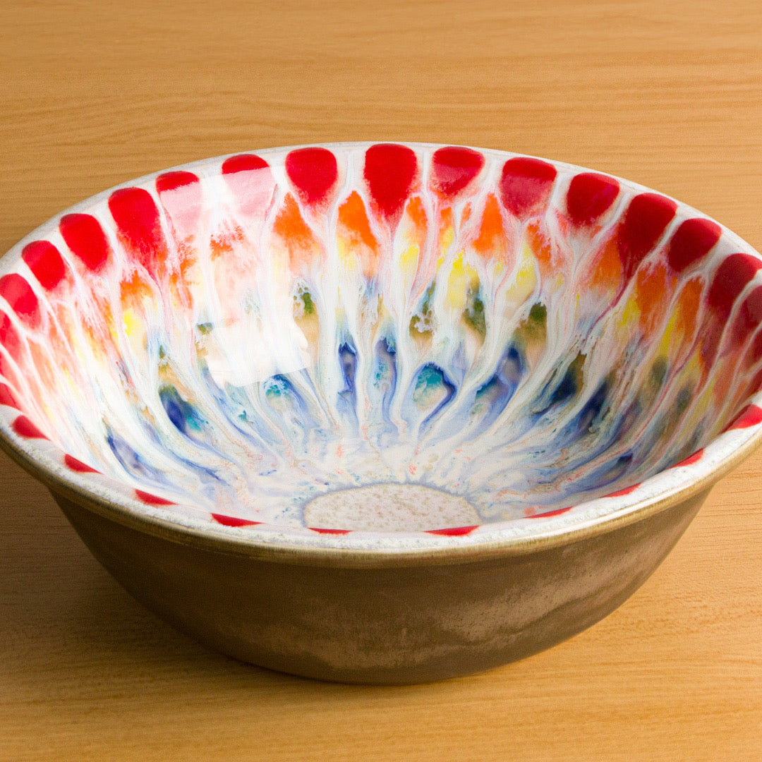 Stoneware Series Workshop "Rainbow Peacock Bowl"