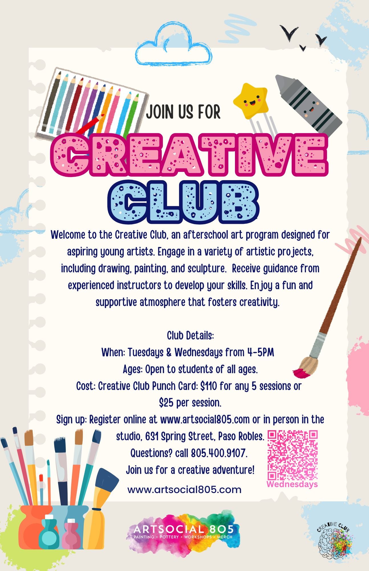 Wednesdays' Creative Club @ ArtSocial 805