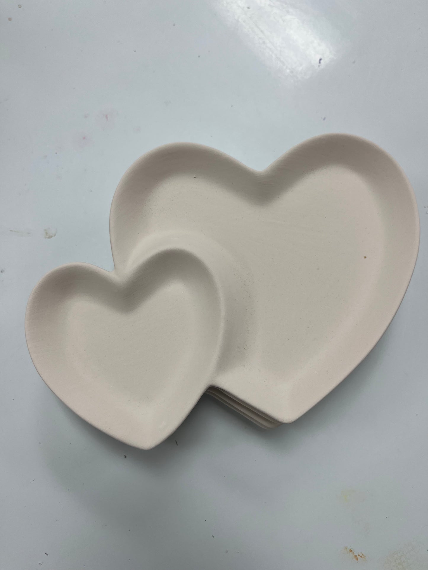 Double heart Plate