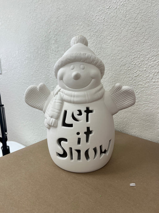 "Let it Snow" Snowman light