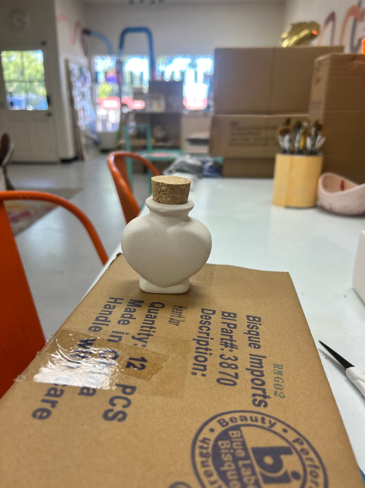 Heart Cork Jar
