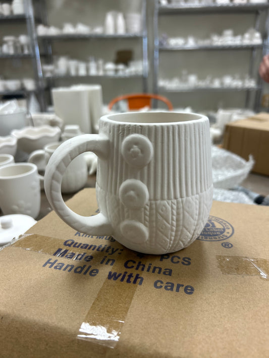 Button Knit Mug