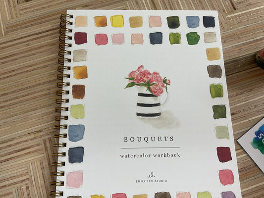 Watercolor Workbook - bouquets