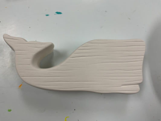 1756 Woodgrain Whale Plaque