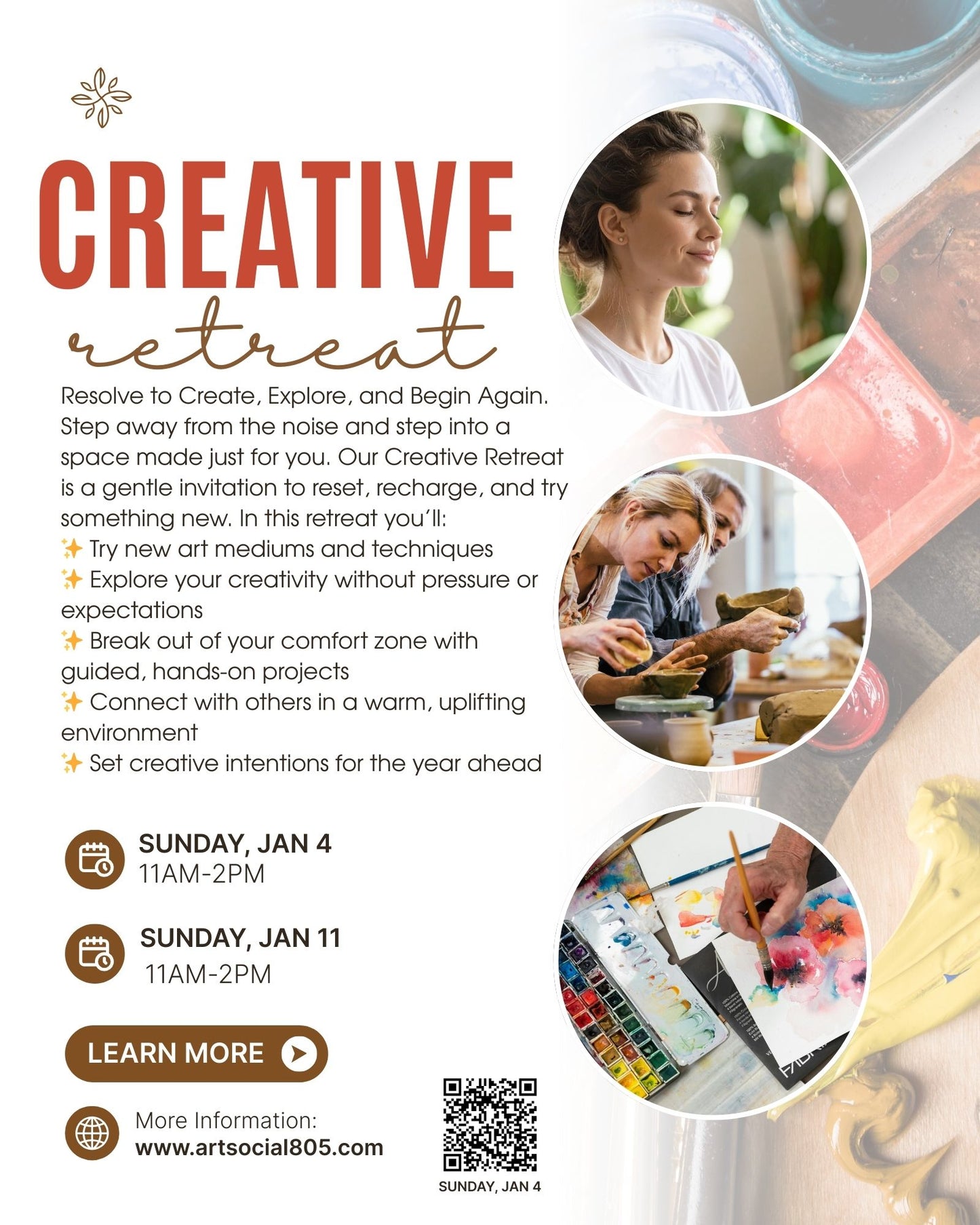 Adult Art Retreat at ArtSocial 805