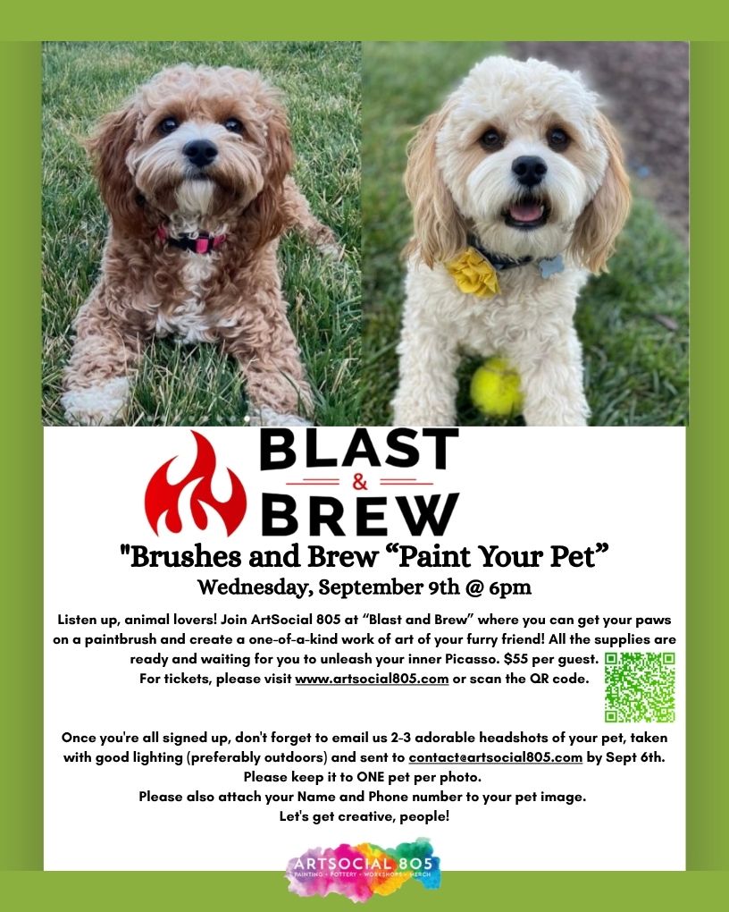 Blast and Brew "Paint your Pet" with ArtSocial 805