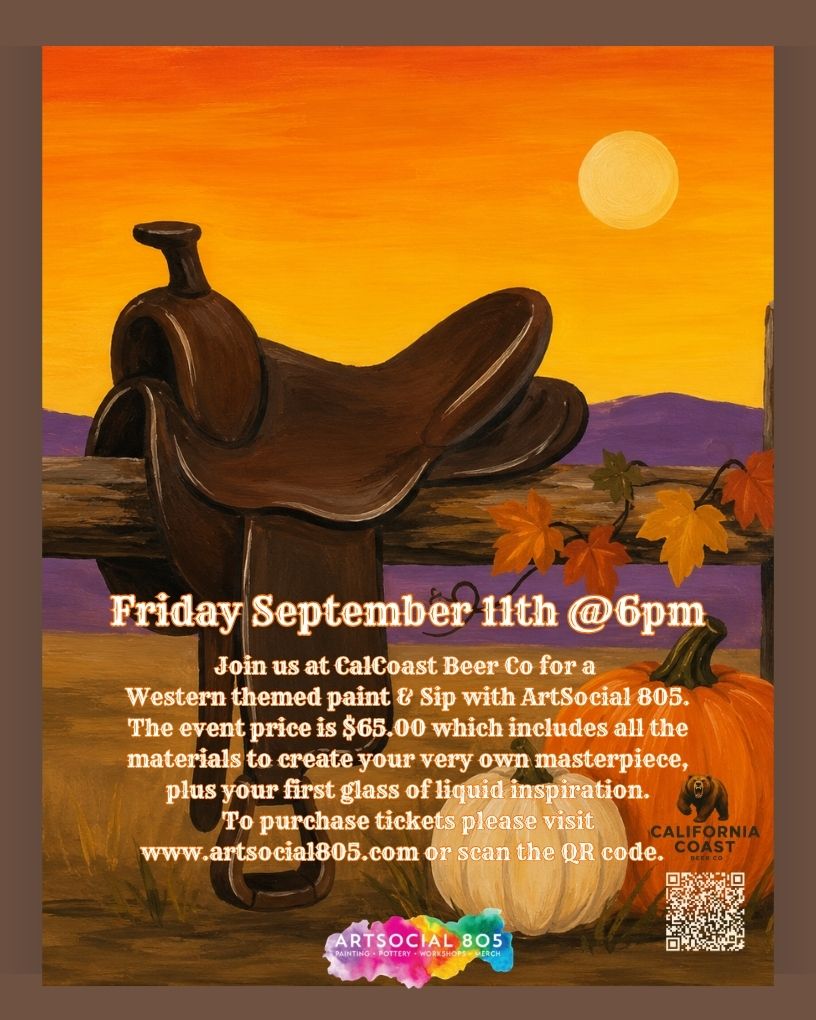 Cal Coast Beer Co Paint and Sip with ArtSocial 805