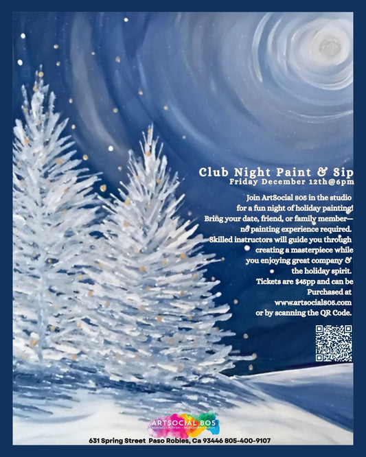 Club Night Paint and Sip at ArtSocial 805