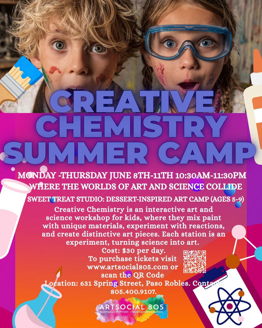 Ages 5-9 Summer Art Camp "Creative Chemistry"