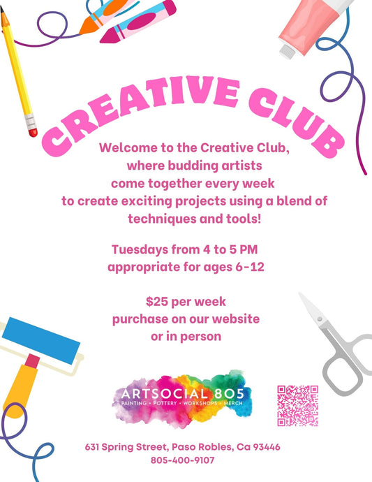 Kids Creative Club at ArtSocial 805 11/19/24