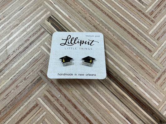 Grad Cap Earrings