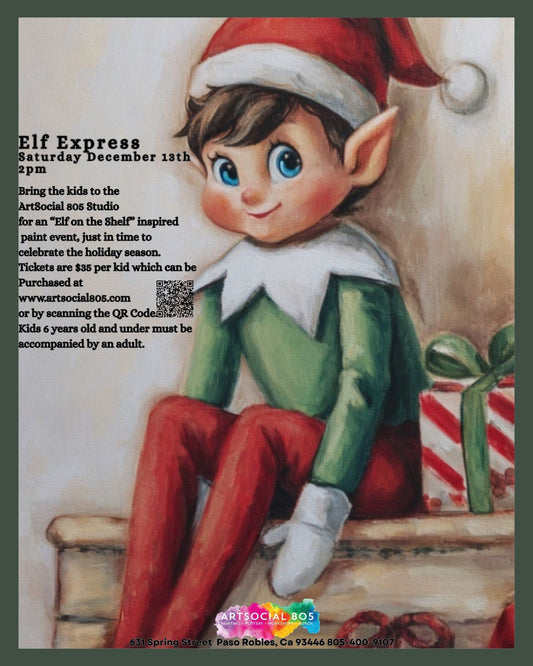 Elf Express youth Christmas Paint at ArtSocial 805