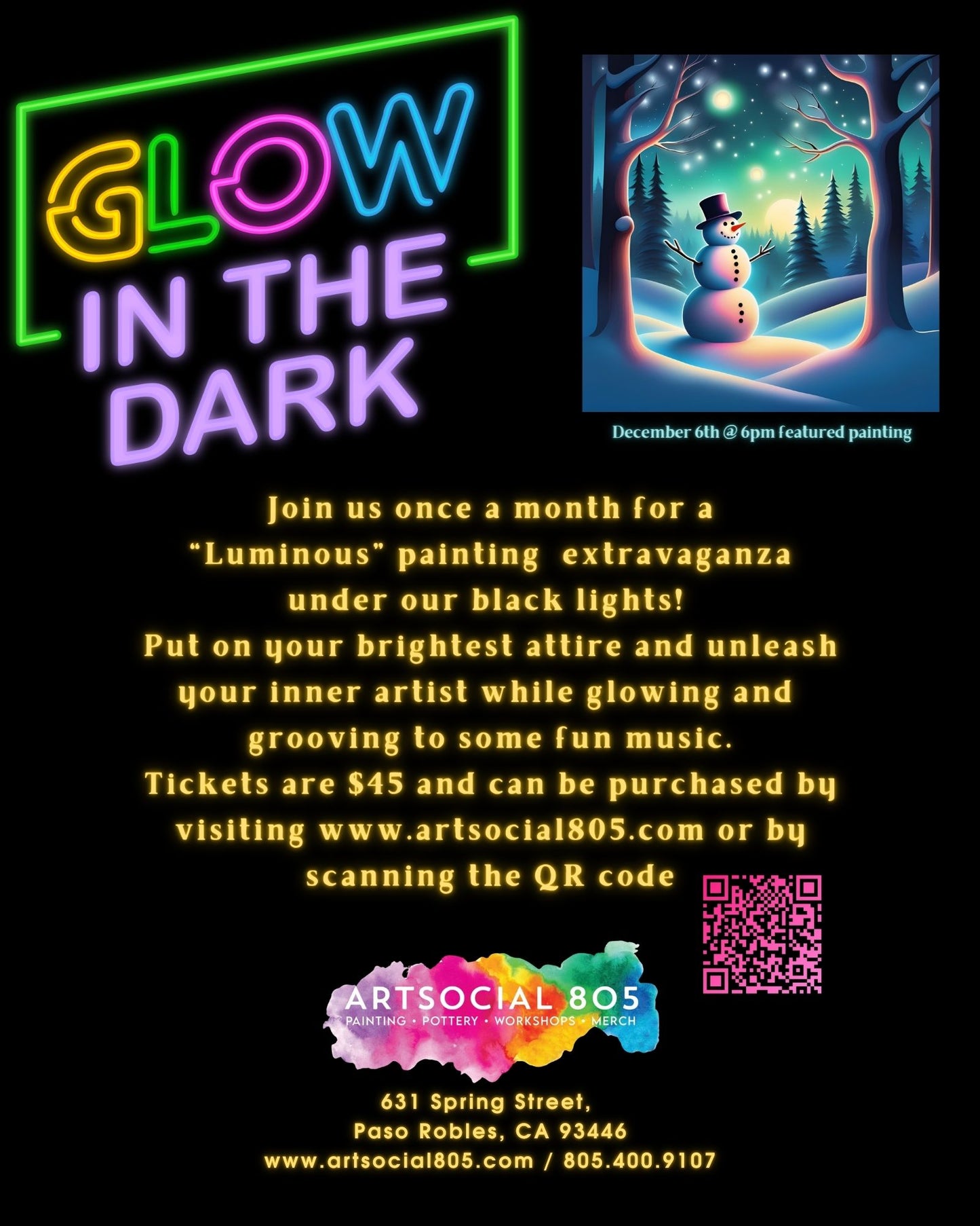 Glow Night At ArtSocial 805