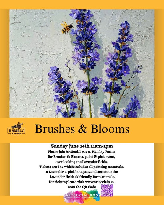 Hambly Farms Brushes and Blooms Paint and Pick event with ArtSocial 805