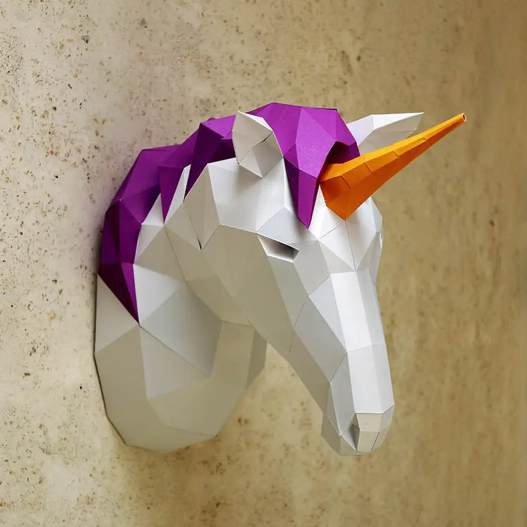 Unicorn 3D PaperCraft Wall Art Origami