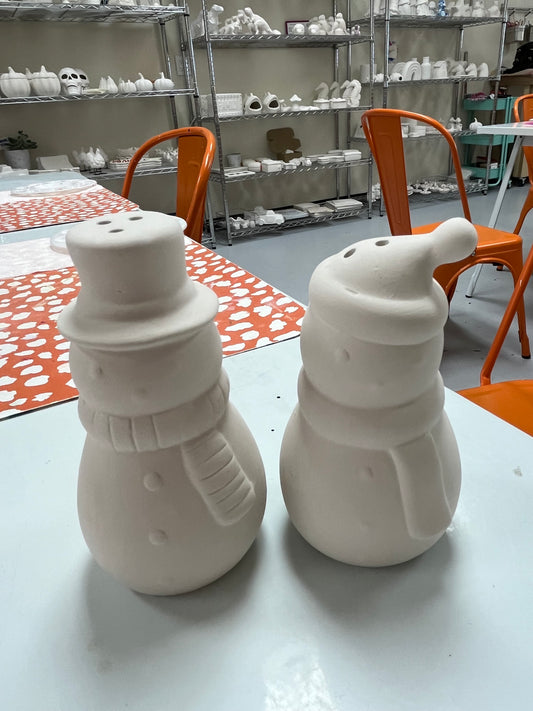 Snow Men Salt & Pepper Shakers