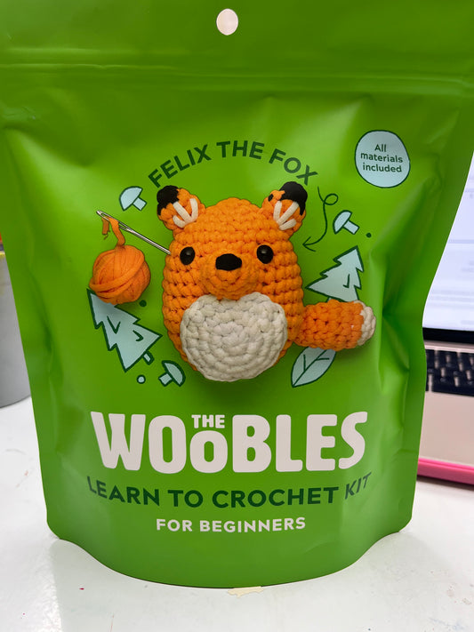 The Woobles "Felix the Fox" Beginner Crochet Kit