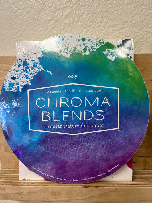 Chroma Blends Circular Watercolor Paper - 10" Diameter