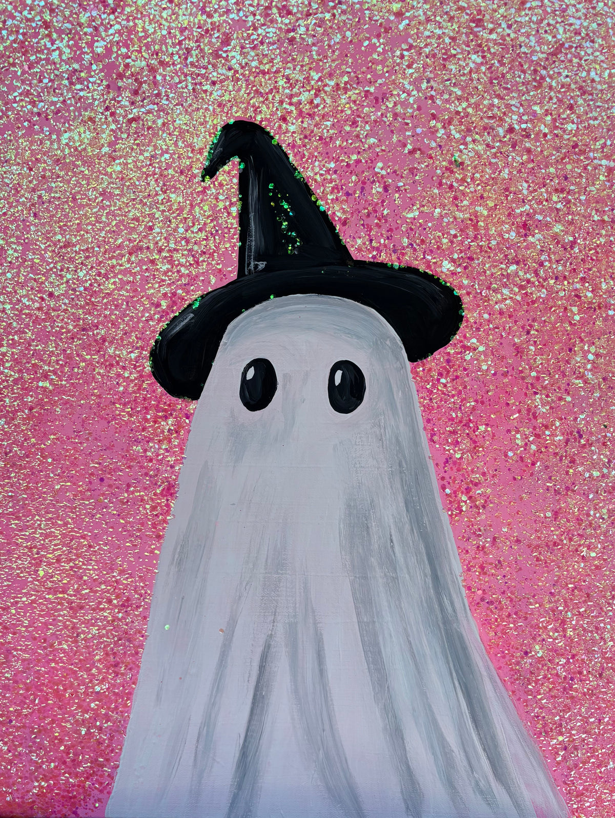 Glitter Ghost Painting at ArtSocial 805
