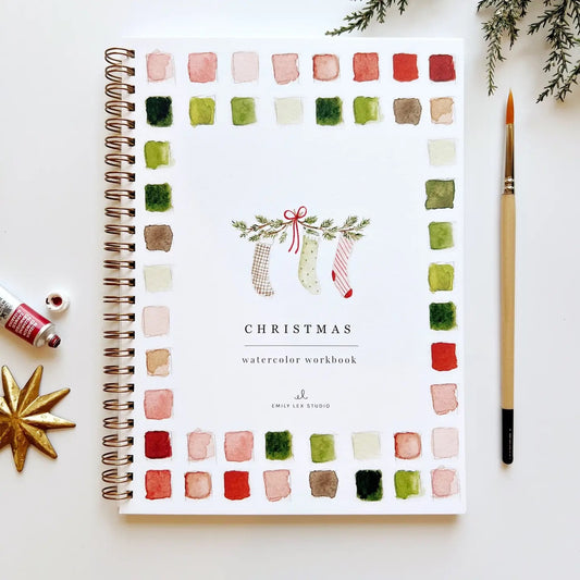 Emily Lex Watercolor Workbook - Christmas