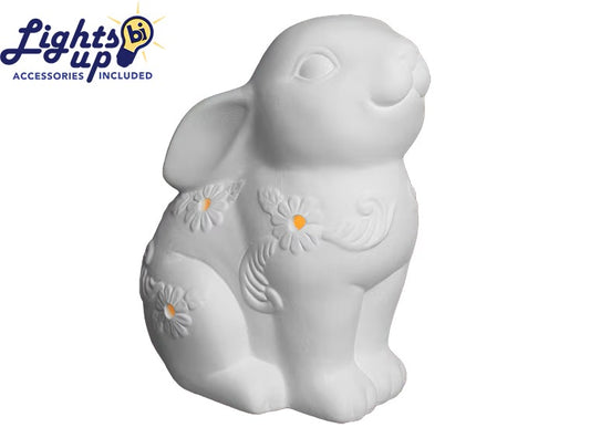 1110 Lighted Baroque Bunny