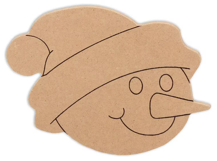 BIM9073 Snowman Face Plaque