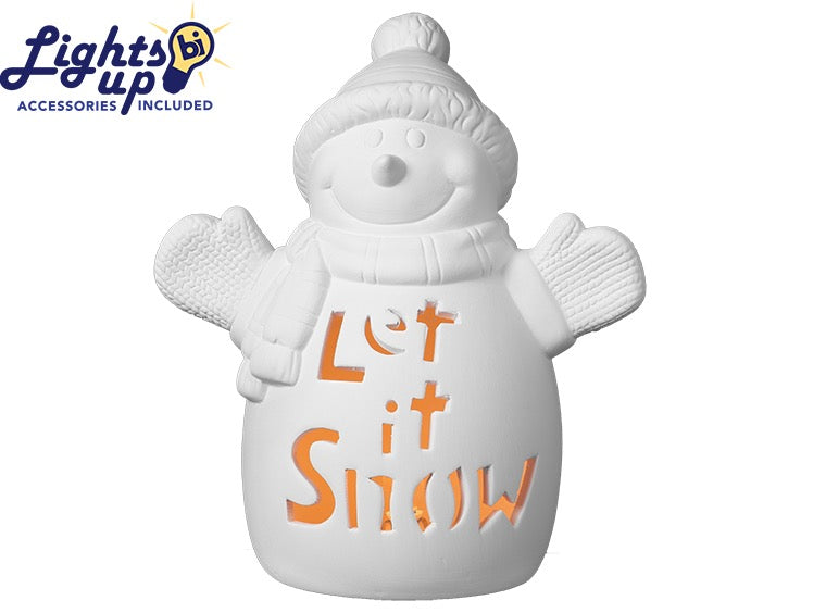 1981 "Let it Snow" Snowman light