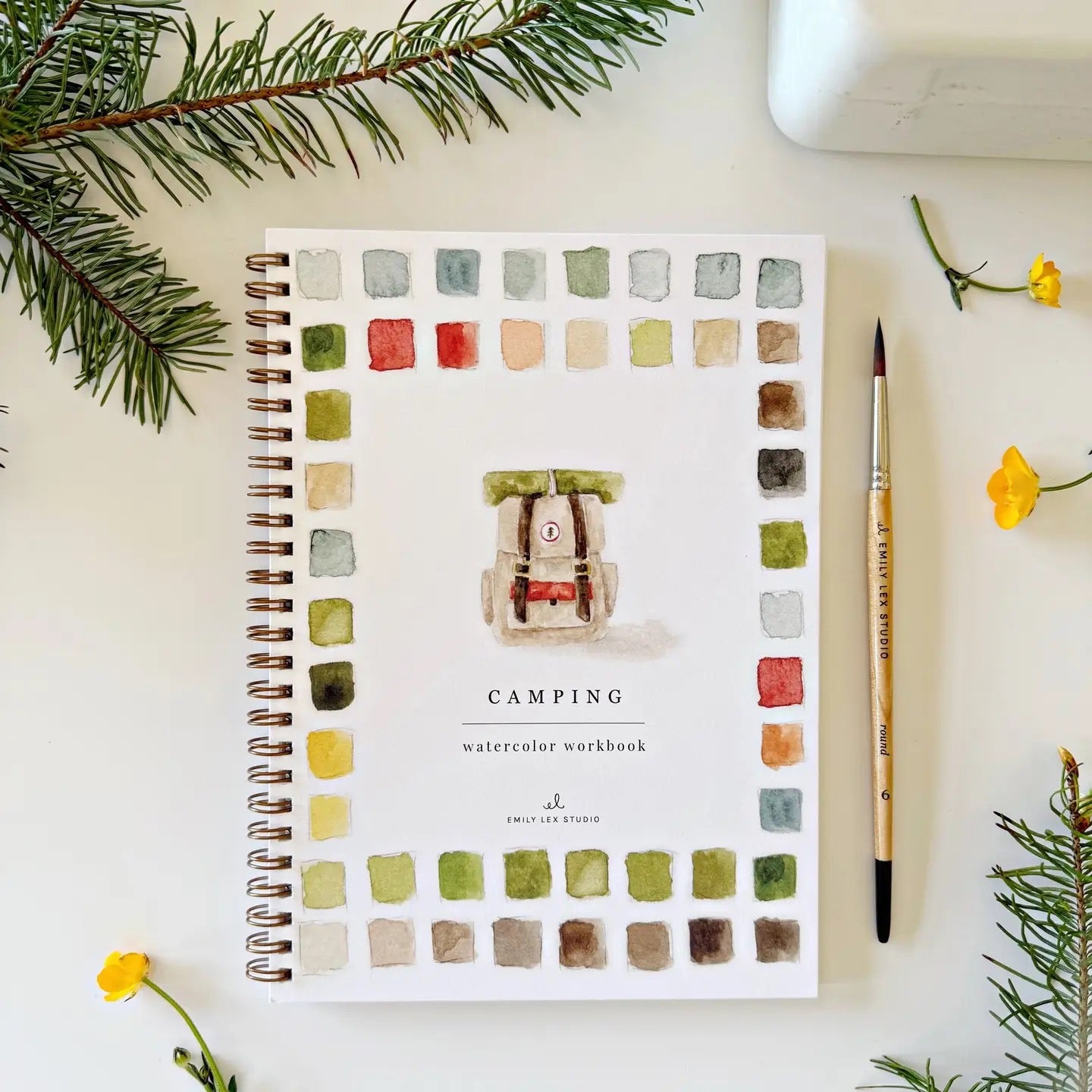 Emily Lex - Camping Watercolor Workbook