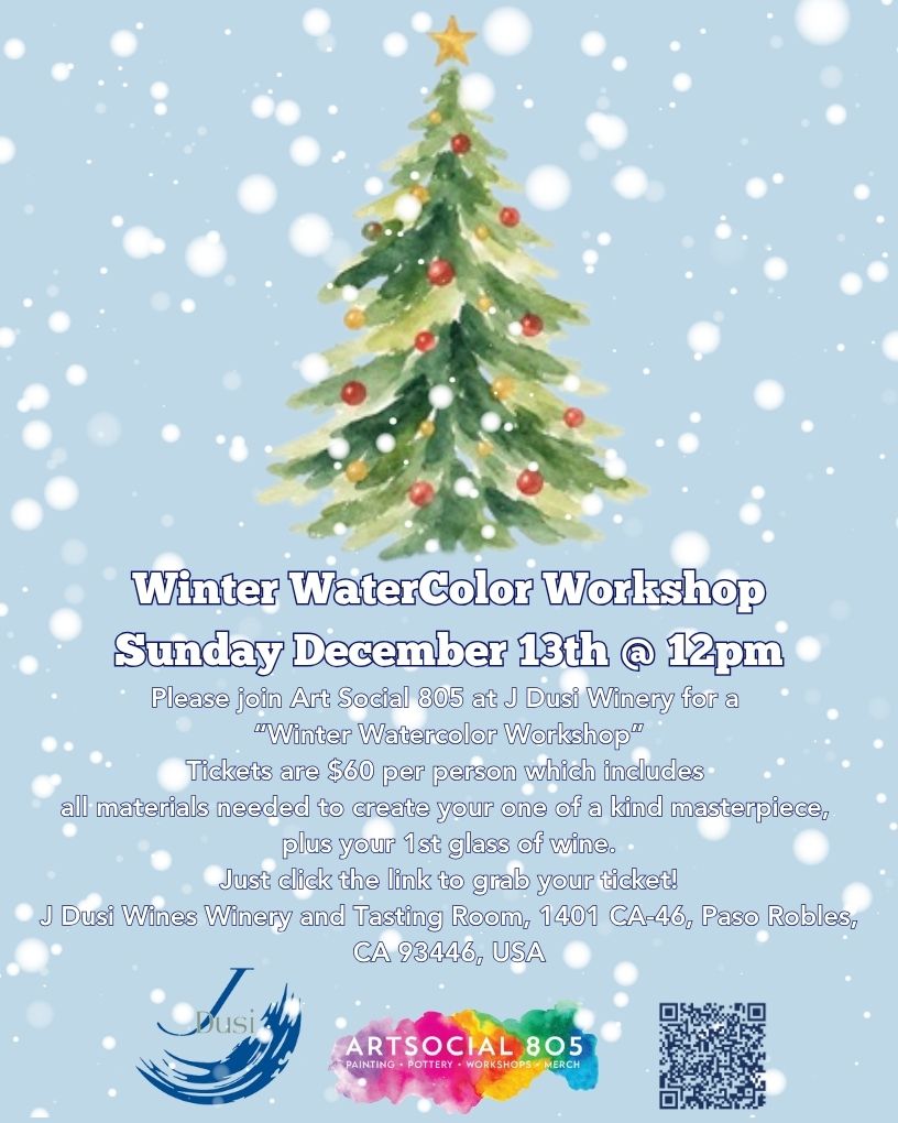 J Dusi "Winter Watercolor Workshop" with ArtSocial 805