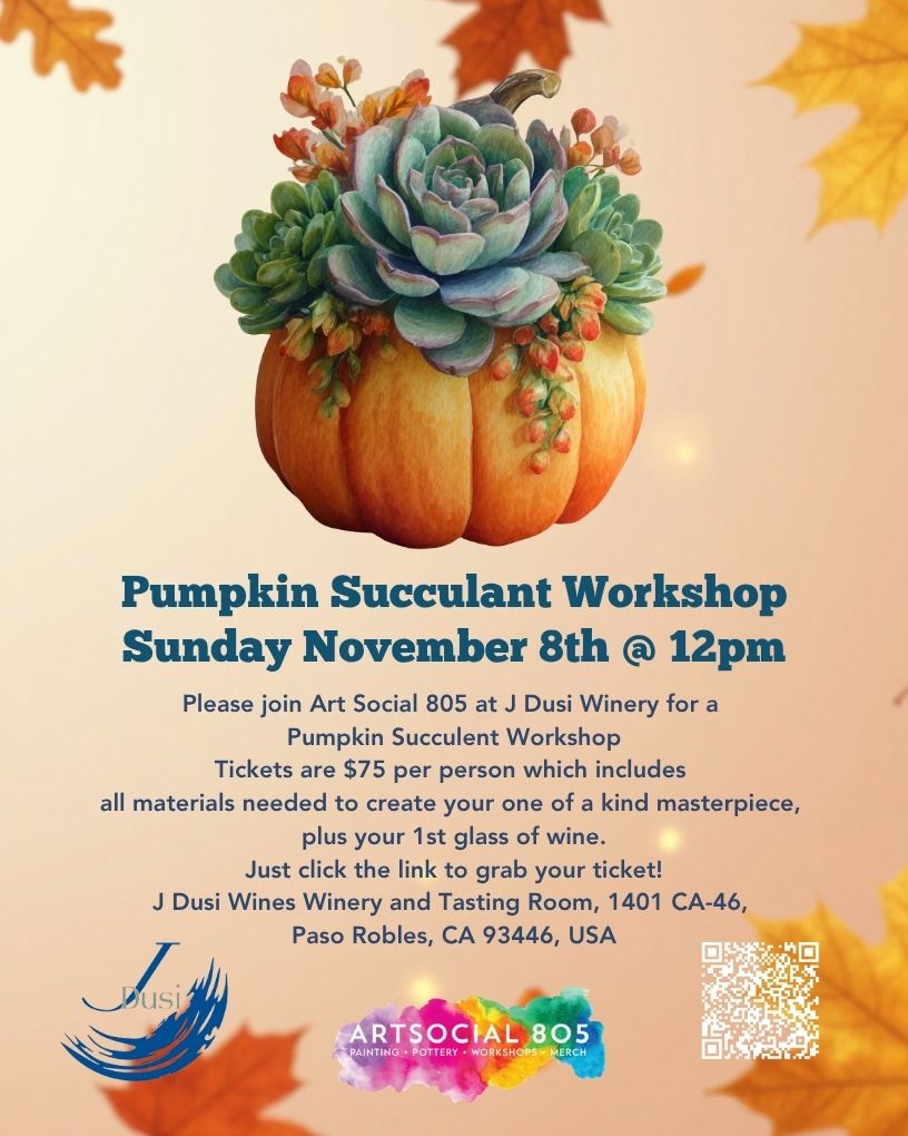 J Dusi Pumpkin Succulent Workshop with ArtSocial 805