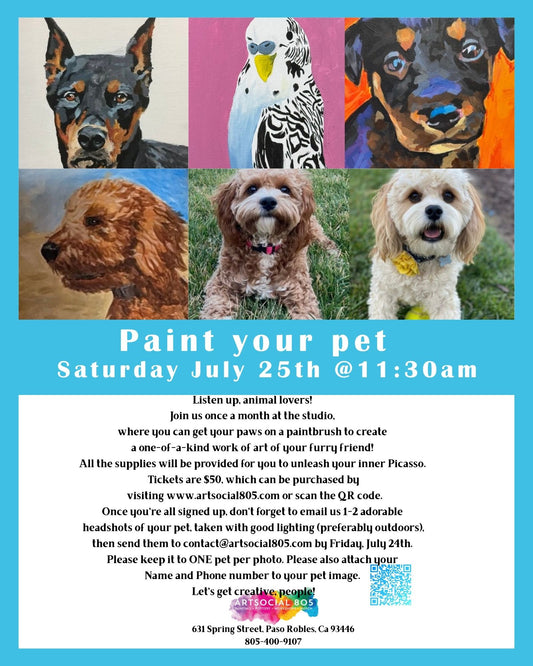 Monthly Paint Your Pet at ArtSocial 805