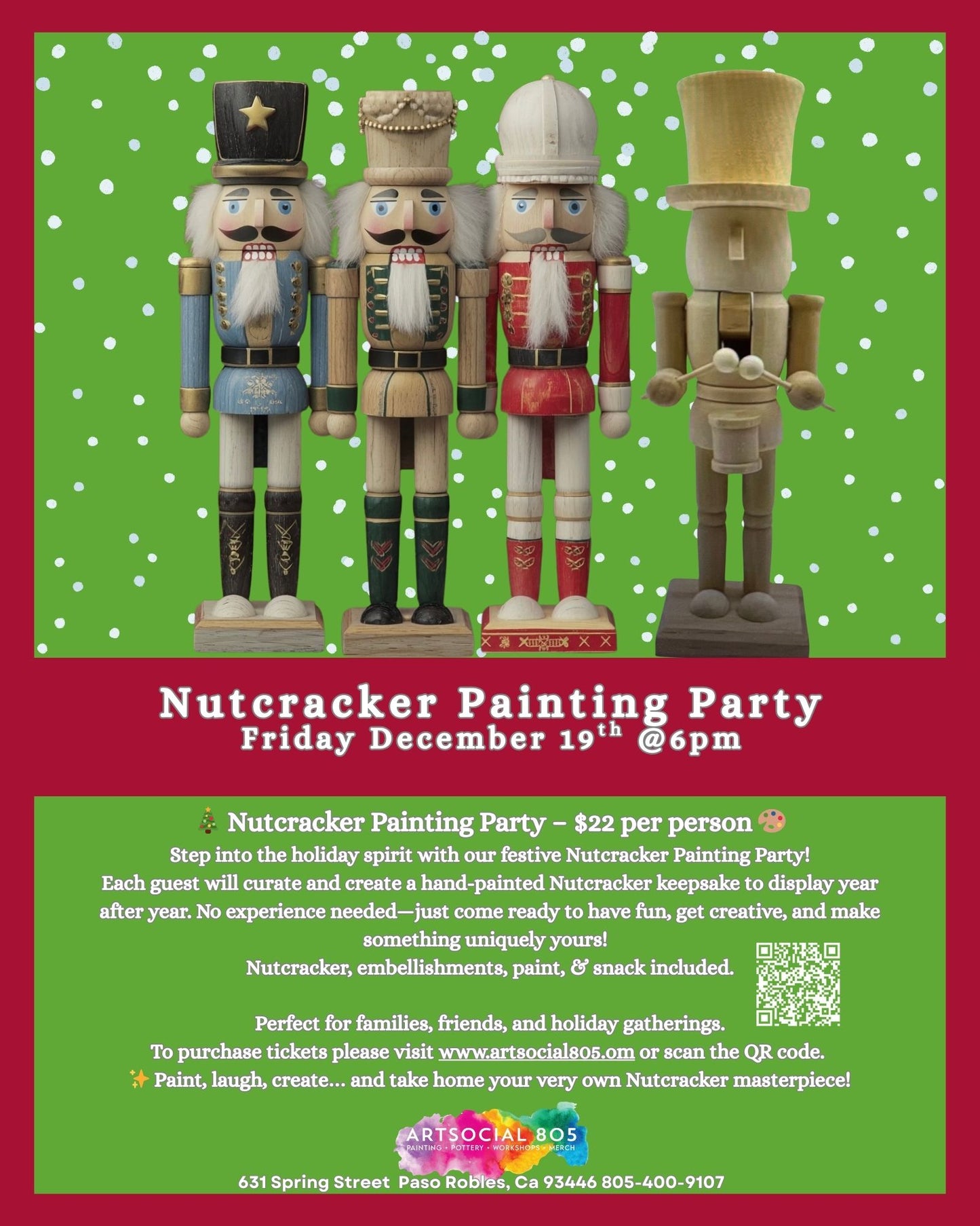 Nutcracker Painting Party at ArtSocial 805