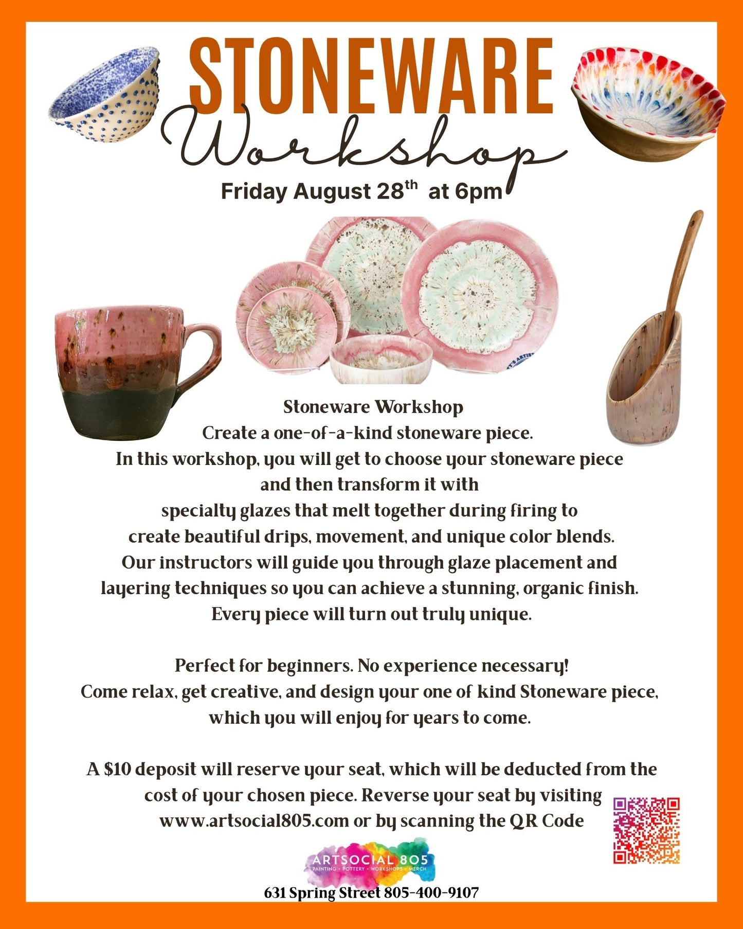 StoneWare Workshop at ArtSocial 805