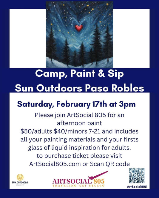 Camp, Paint, & Sip at Sun Outdoors Paso Robles