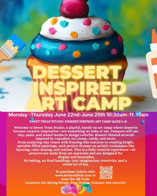 Ages 5-9 Sweet Treat Studio: Dessert-Inspired Art Camp