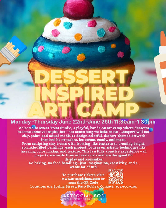 Ages 10 & Up Sweet Treat Studio: Dessert-Inspired Art Camp