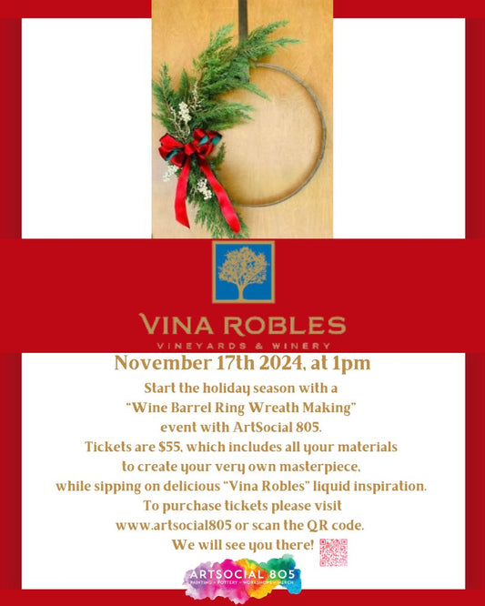 Vina Robles Wreath Making with ArtSocial 805