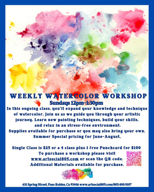 Water Color Workshop at ArtSocial 805