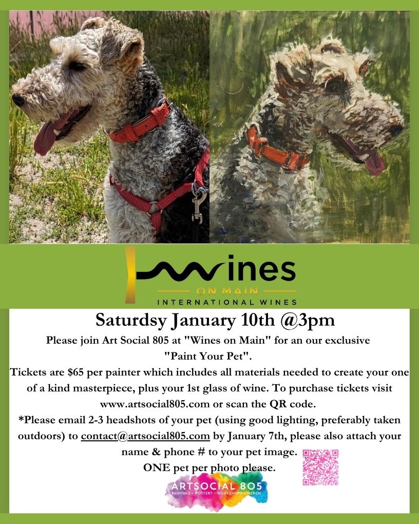 Wines on Main "Paint Your Pet" with ArtSocial 805
